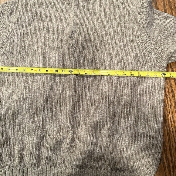 BLUE HARBOR BY MARKS & SPENCER 1/4 ZIP SWEATER Silk Blend MEN'S Sz XL - Picture 6 of 8